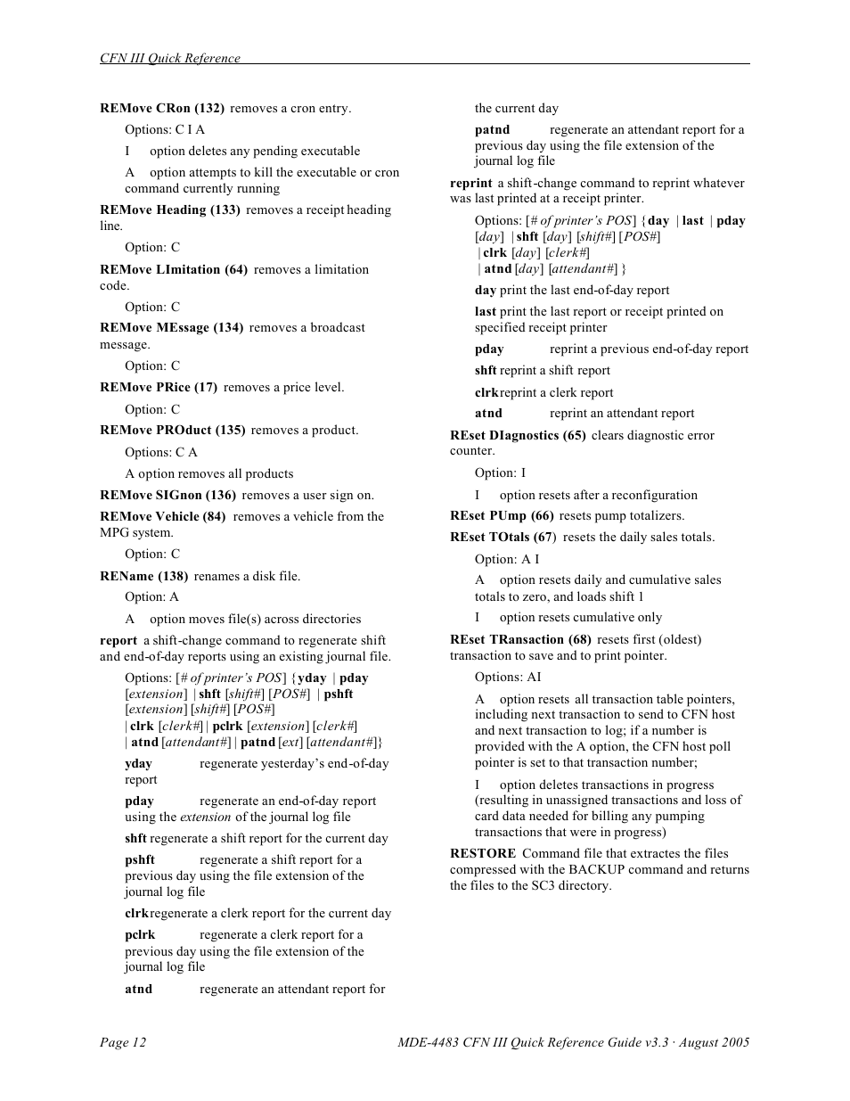 Gasboy CFN III Quick Reference Guide v3.3 User Manual | Page 16 / 64