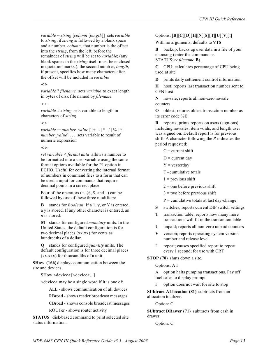 Gasboy CFN III Quick Reference Guide v3.3 User Manual | Page 19 / 64