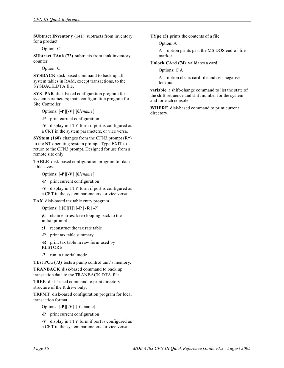 Gasboy CFN III Quick Reference Guide v3.3 User Manual | Page 20 / 64