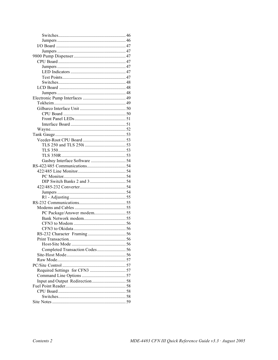 Gasboy CFN III Quick Reference Guide v3.3 User Manual | Page 4 / 64