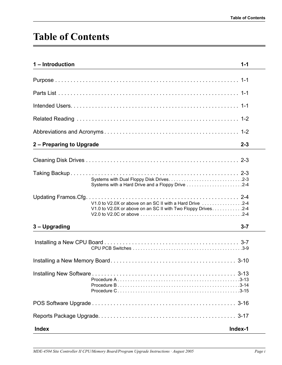 Gasboy Site Controller II CPU User Manual | Page 3 / 26