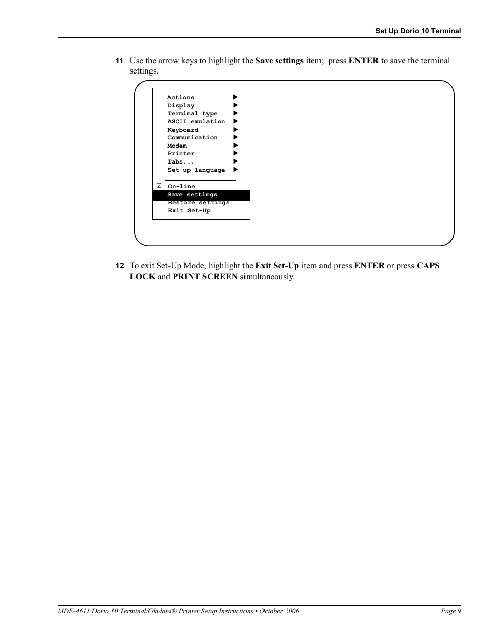 Gasboy Dorio 10 User Manual | Page 9 / 12