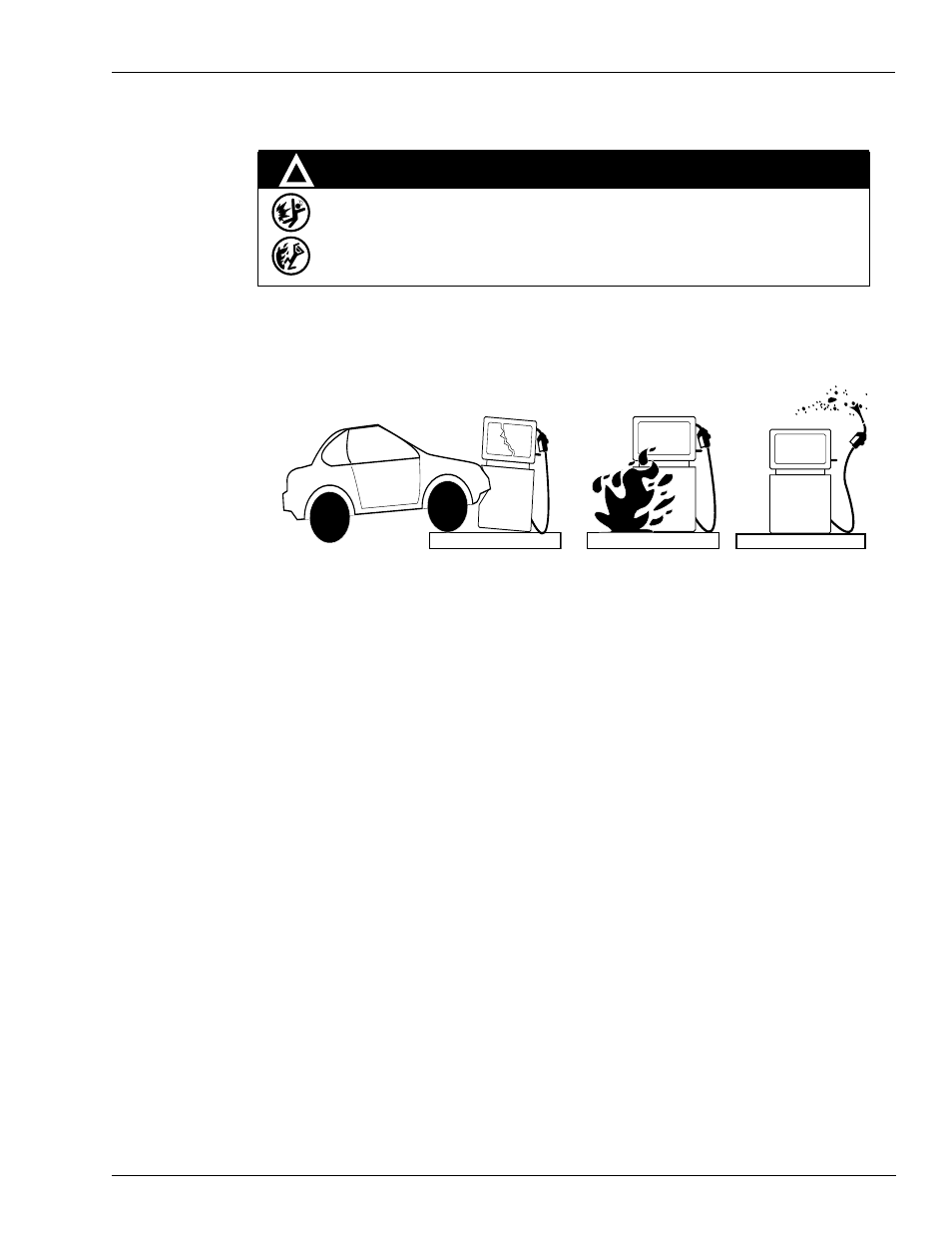 Hazards and actions | Gasboy CFN Series Tokheim Pump PC Interface User Manual | Page 9 / 18