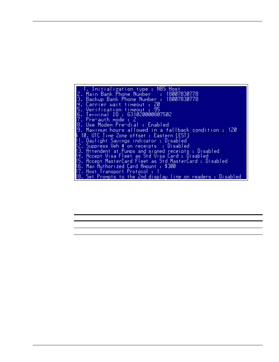 Nbs network configuration, Network parameters, Card parameters | Modem parameters, Product cross reference | Gasboy Quarles NBS User Manual | Page 15 / 32