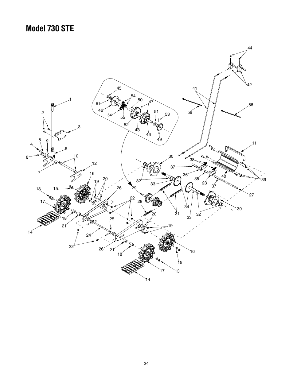 Model 730 ste | Cub Cadet 730 STE User Manual | Page 24 / 28