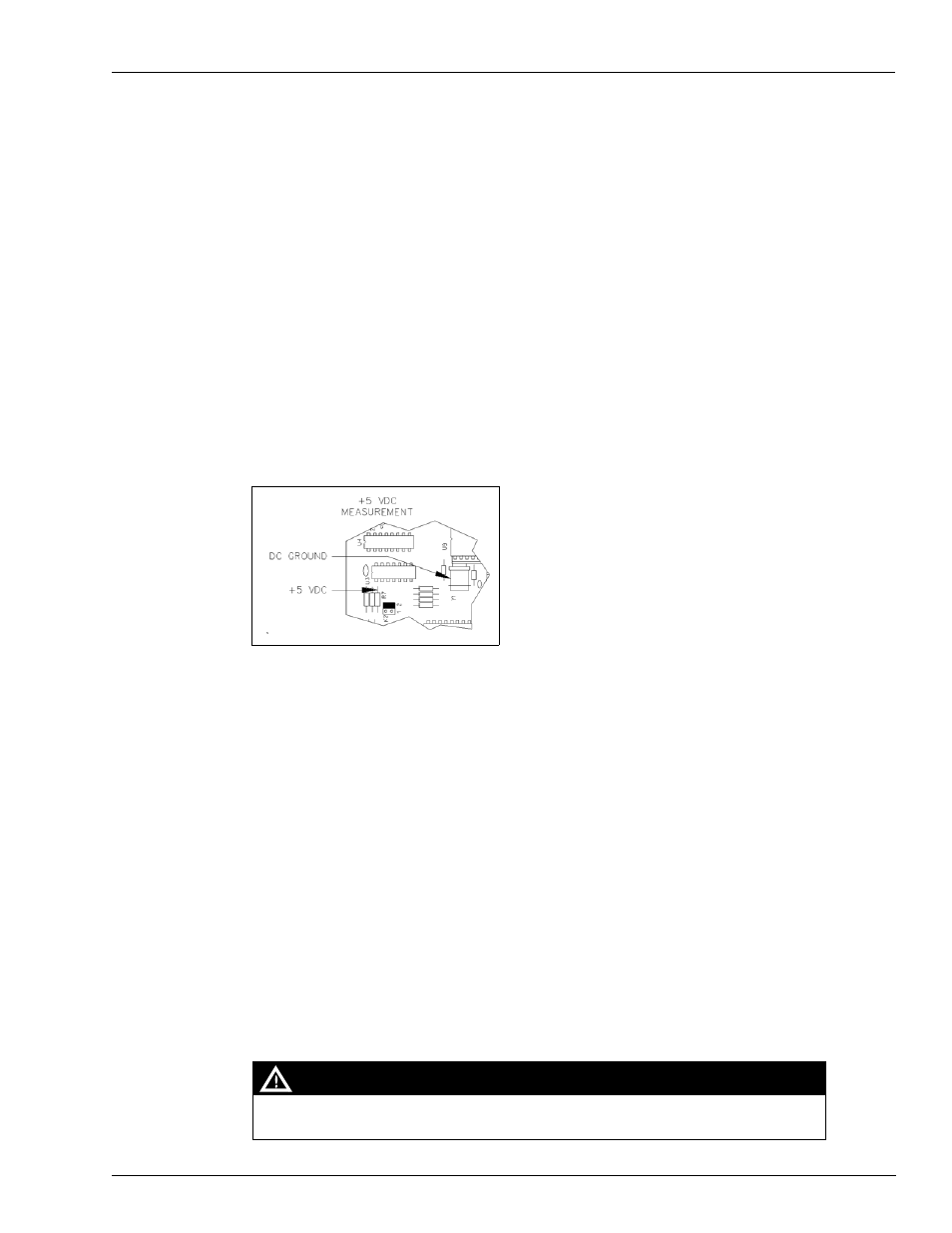 5 vdc measurement, 5 vdc adjustment, 5 vdc measurement +5 vdc adjustment | Warning | Gasboy CFN Series Site Controller III Start-up User Manual | Page 71 / 126