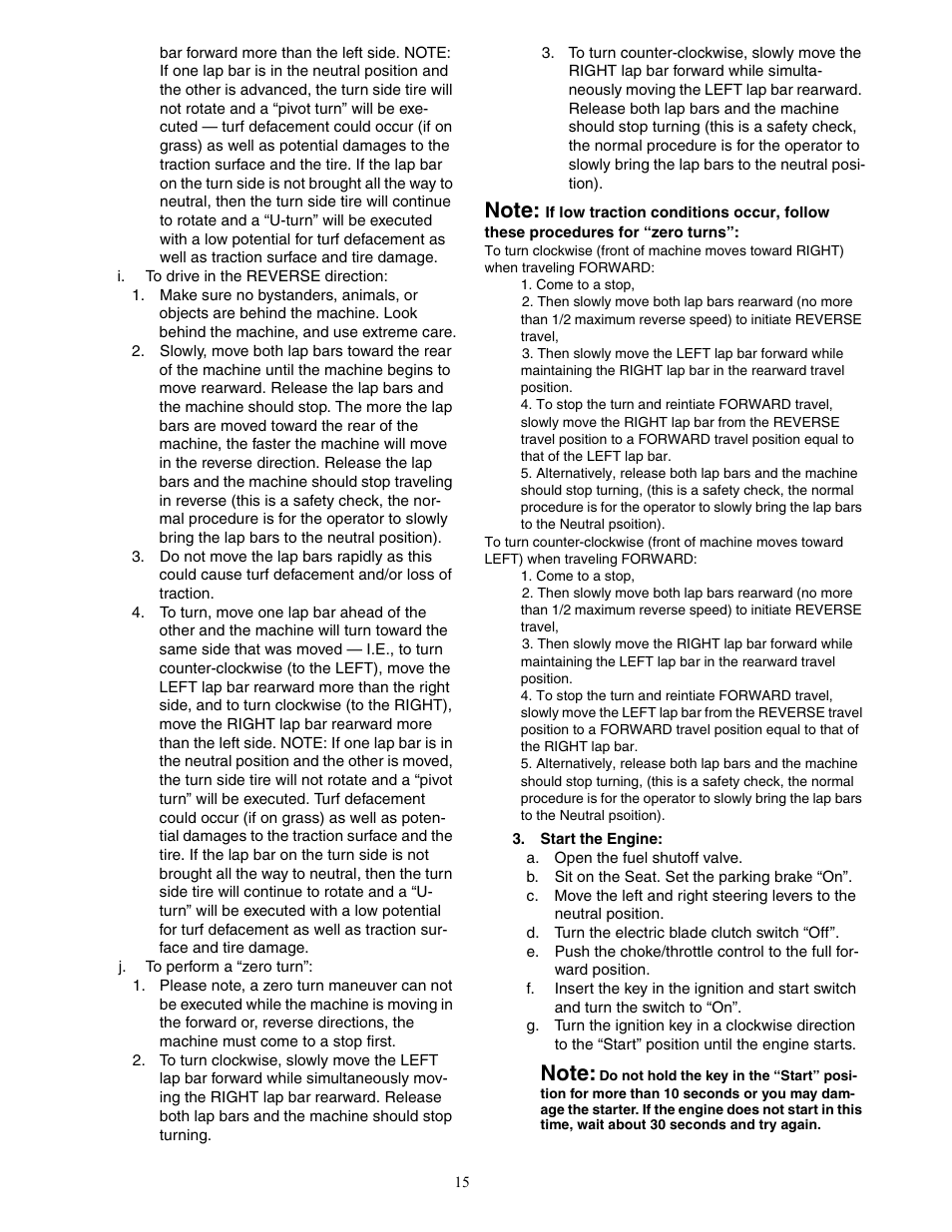 Cub Cadet 22HP ENFORCER 48  EN User Manual | Page 15 / 32