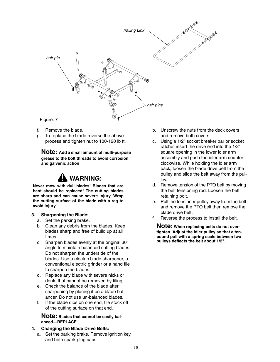 Warning | Cub Cadet 22HP ENFORCER 48  EN User Manual | Page 18 / 32