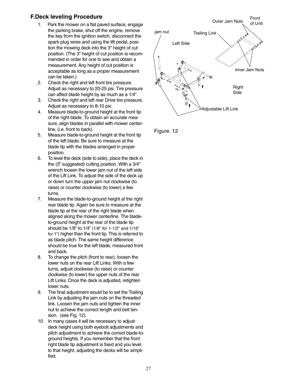 Cub Cadet 22HP ENFORCER 48  EN User Manual | Page 27 / 32