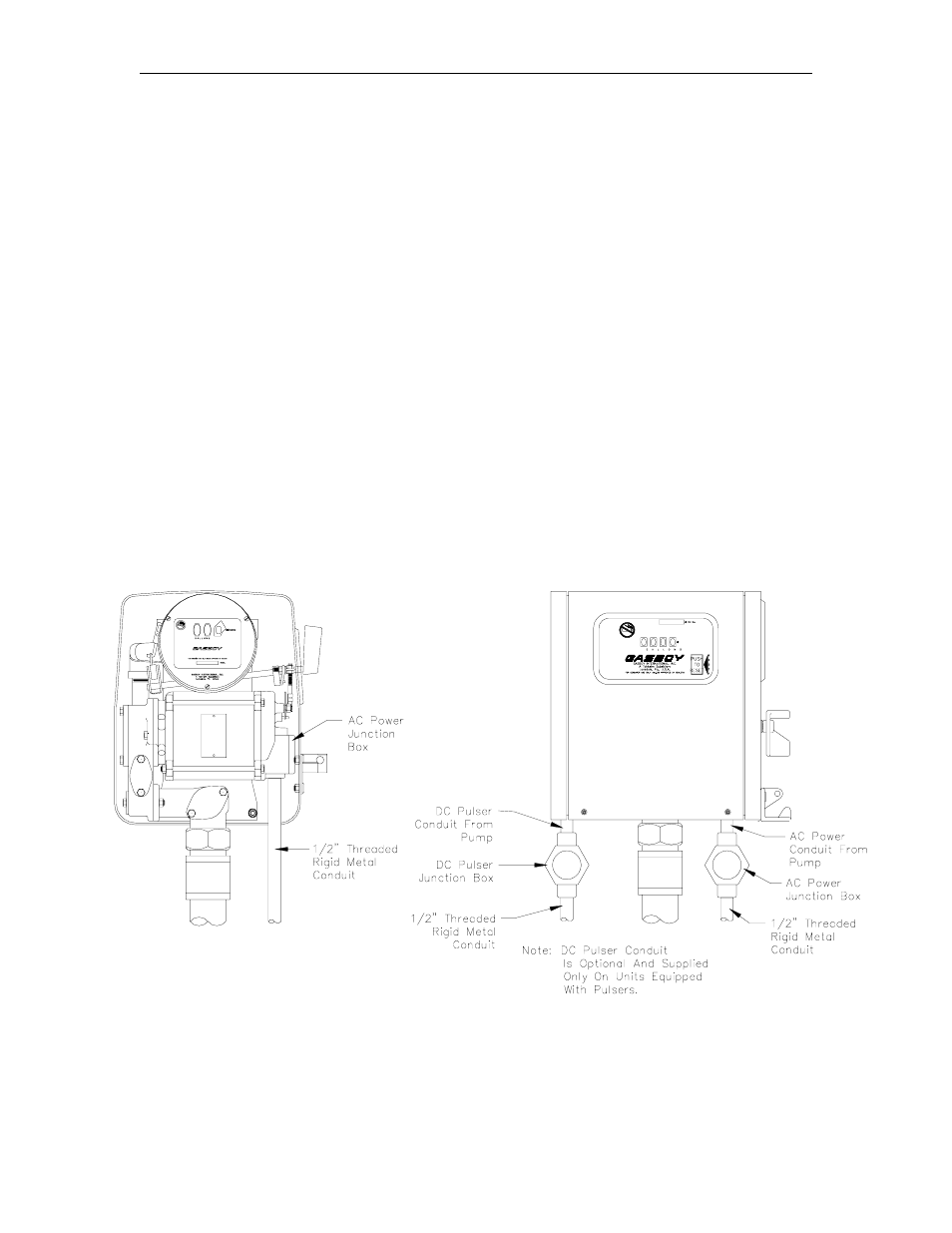 Pulser wiring, Conduit | Gasboy 70 Series User Manual | Page 21 / 53