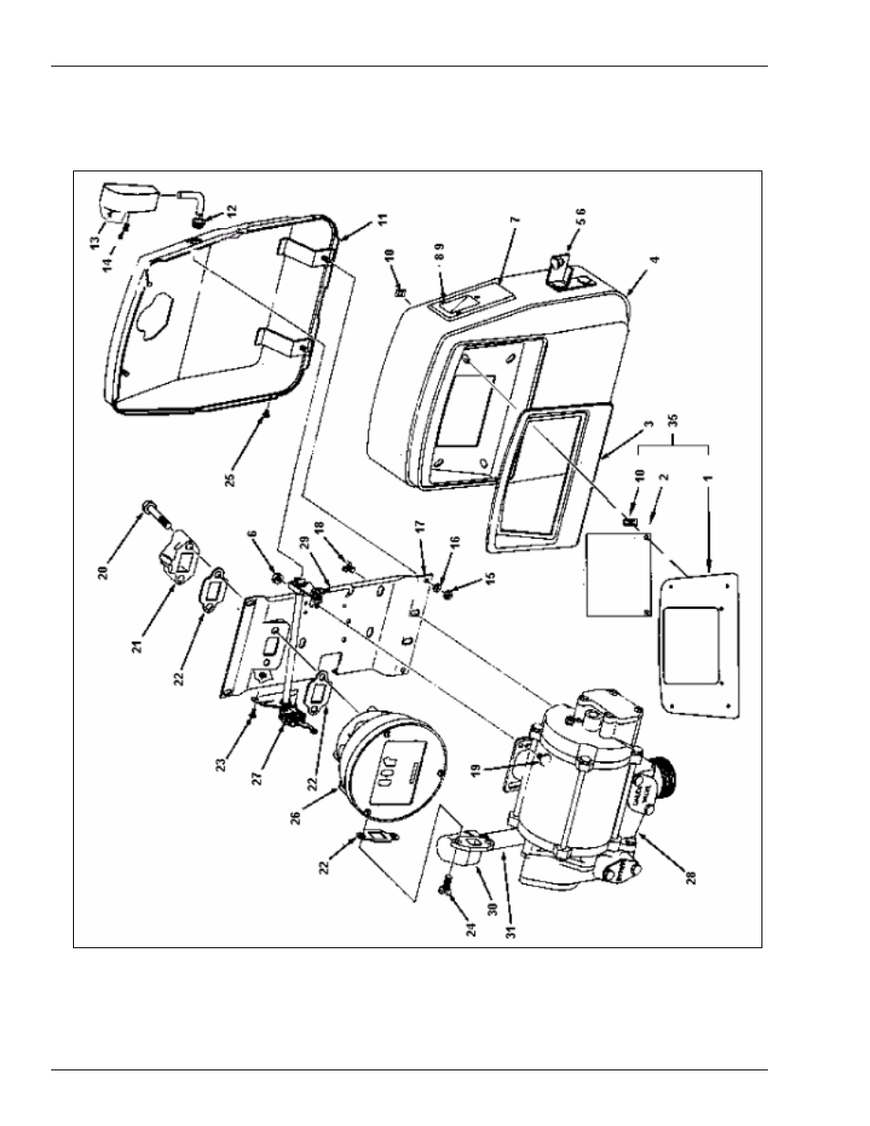 Model 1820 assembly | Gasboy 70 Series Installation User Manual | Page 24 / 48
