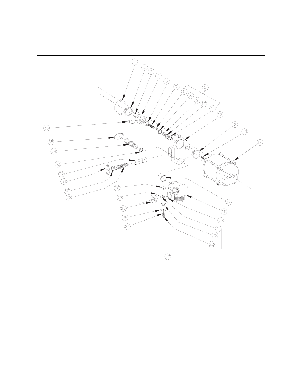 Direct drive motor-pump assembly, Part | Gasboy 70 Series Installation User Manual | Page 27 / 48