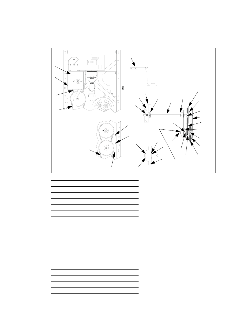 Hand crank assembly | Gasboy 580 Series User Manual | Page 46 / 50