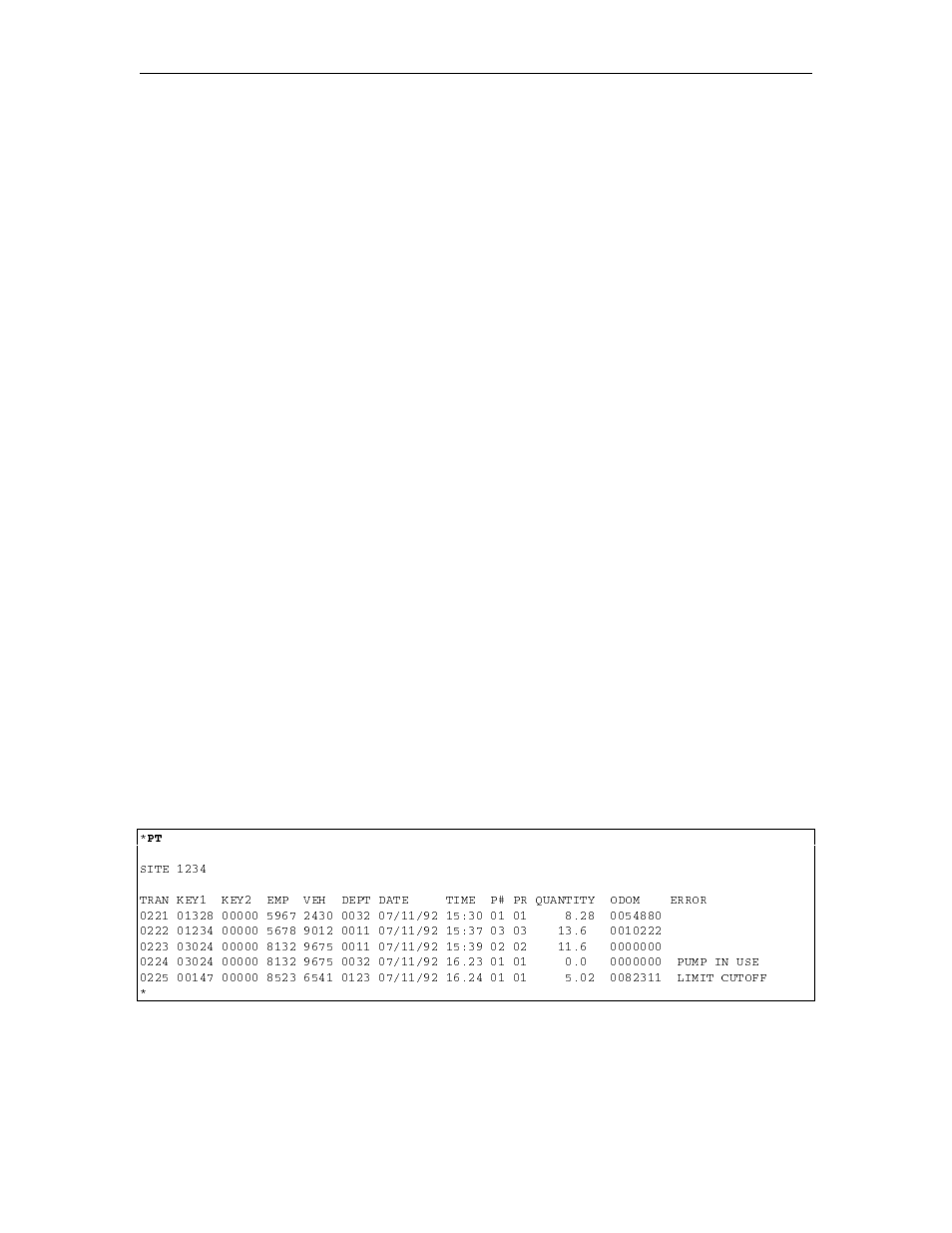 Manual entry of off-site fueling transactions, Manual keypad entry | Gasboy 1000 Series Technical Reference Manual User Manual | Page 116 / 155