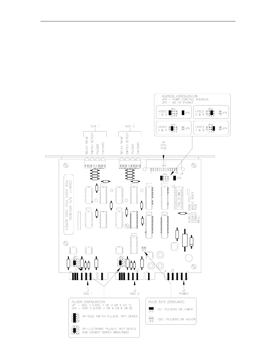 Pump control pcb (c05677), Layout | Gasboy 1000 Series FMS Diagnostic Manual User Manual | Page 35 / 163