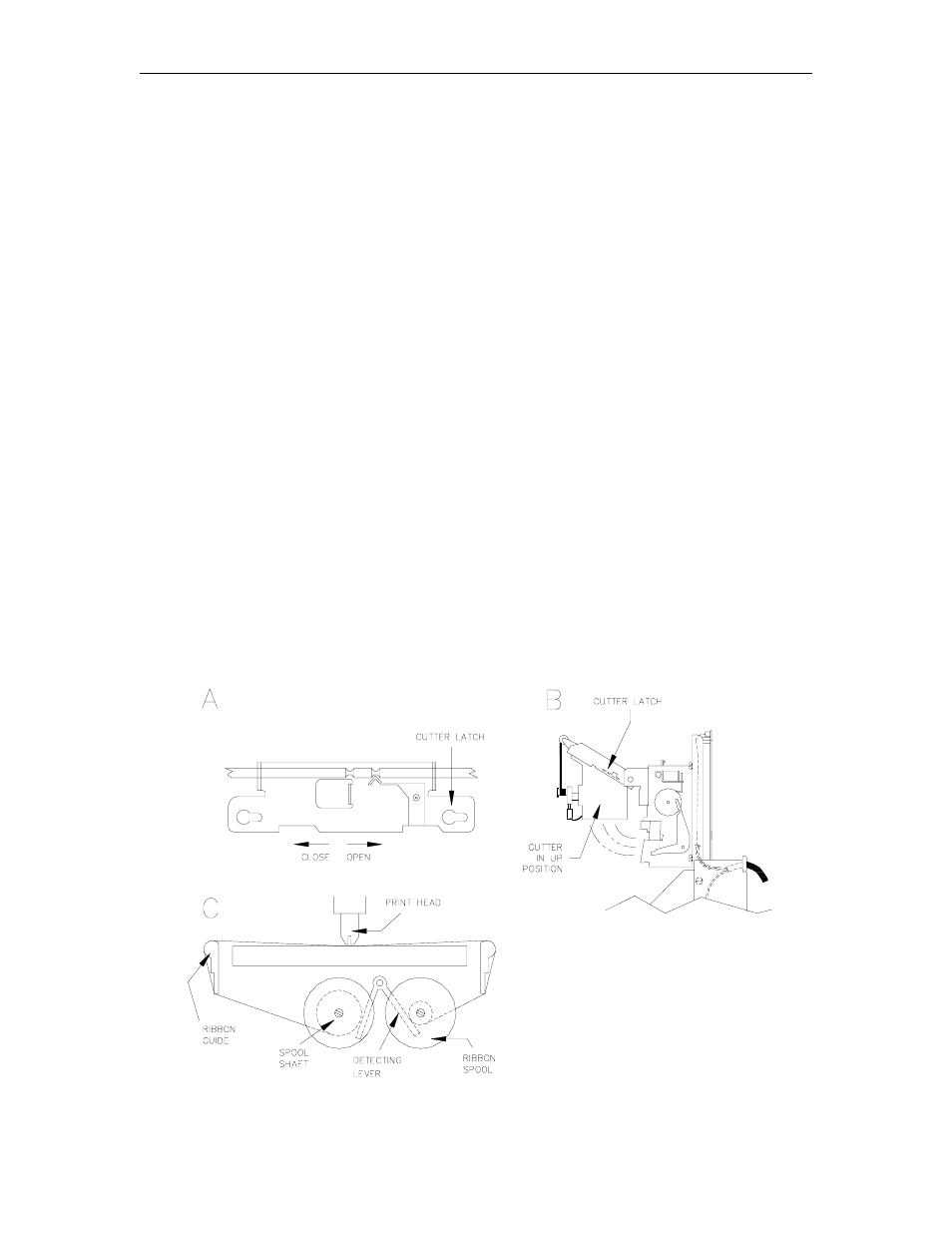 Changing the ribbon | Gasboy 1000 Series FMS Diagnostic Manual User Manual | Page 71 / 163