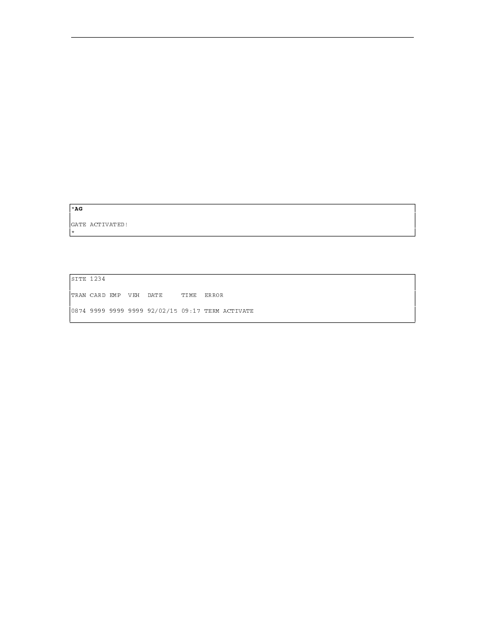 Ag - activate gate | Gasboy 1000 Series FMS Operation Manual User Manual | Page 136 / 241