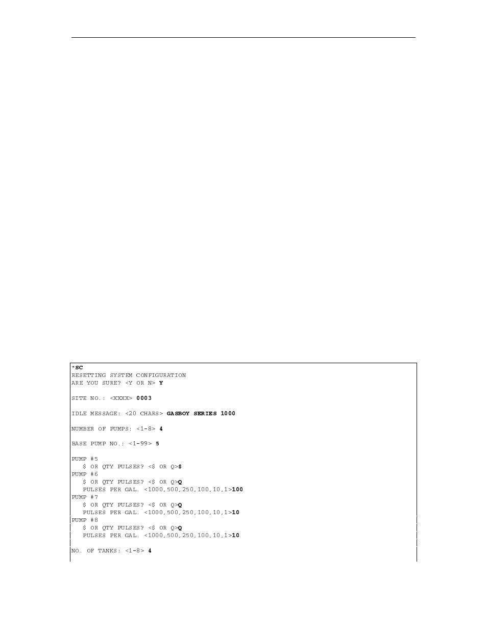 Changes in standard commands | Gasboy 1000 Series FMS Operation Manual User Manual | Page 144 / 241