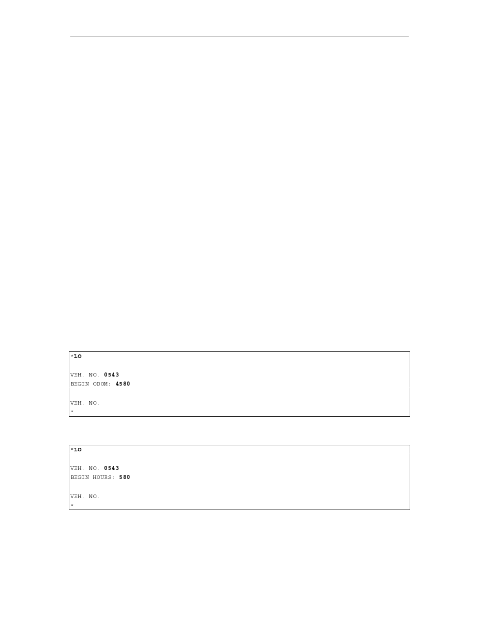 Lo - load odometer/hours | Gasboy 1000 Series FMS Operation Manual User Manual | Page 156 / 241
