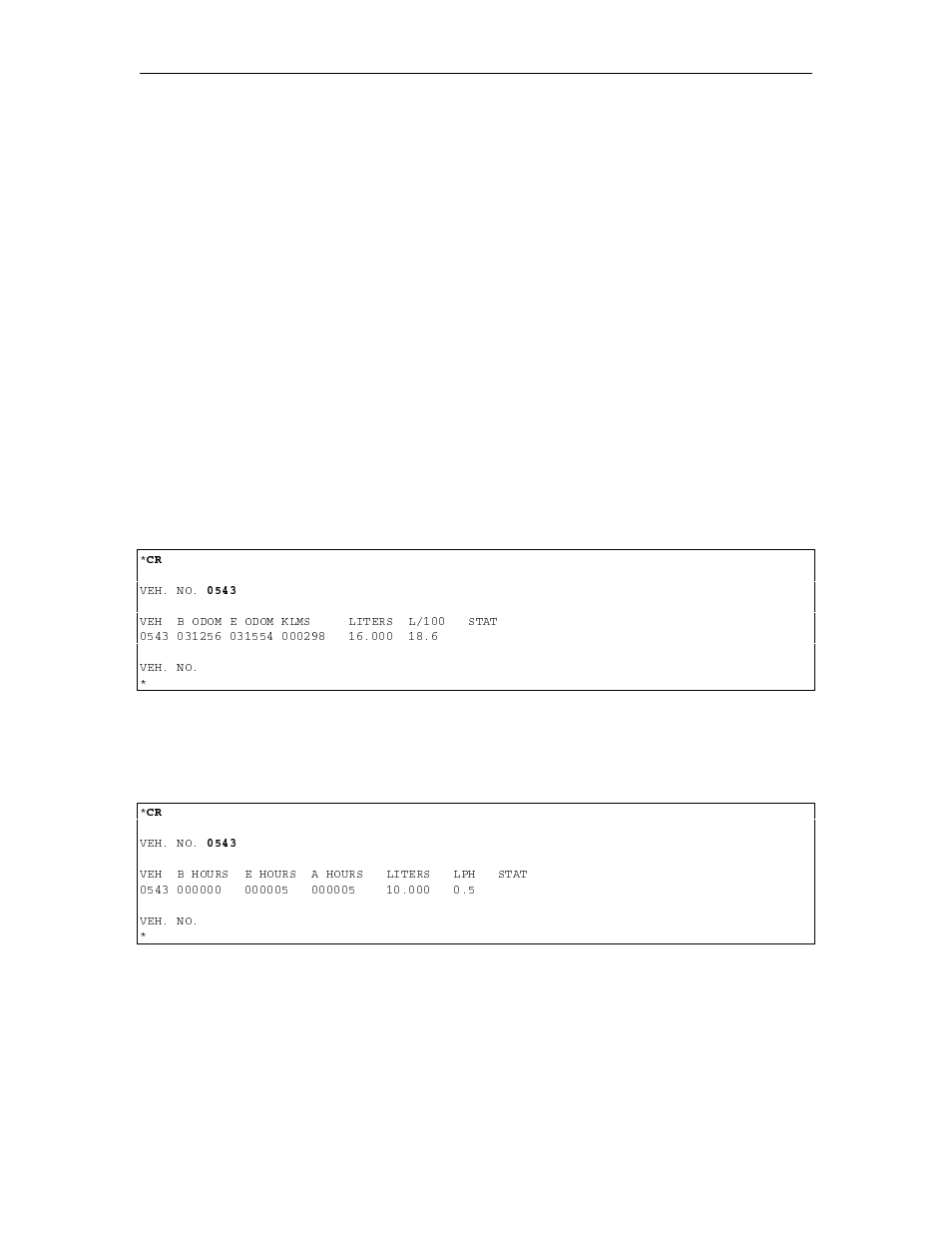 Cr - check vehicle record | Gasboy 1000 Series FMS Operation Manual User Manual | Page 162 / 241