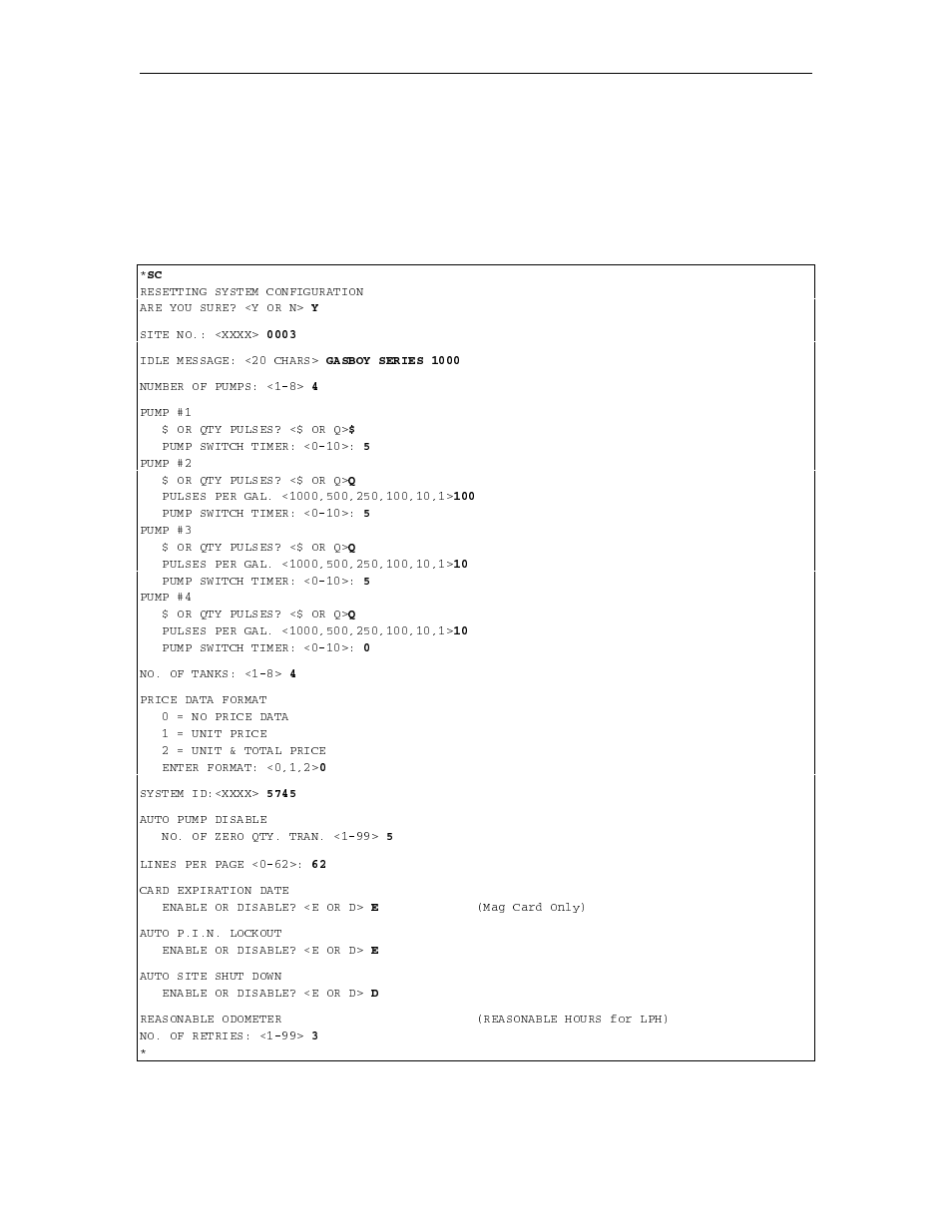 Changes in standard commands | Gasboy 1000 Series FMS Operation Manual User Manual | Page 178 / 241