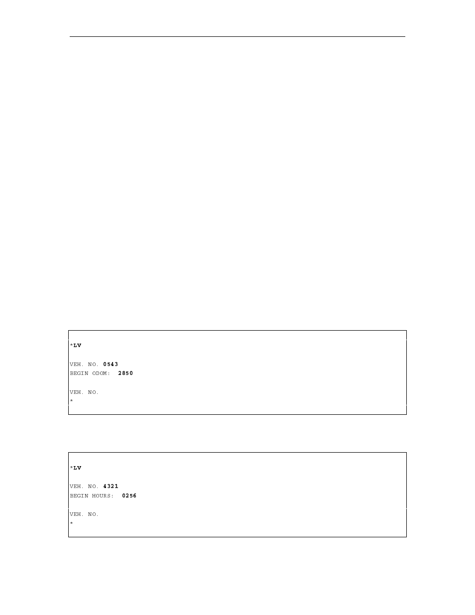 Lv - load a vehicle record | Gasboy 1000 Series FMS Operation Manual User Manual | Page 184 / 241
