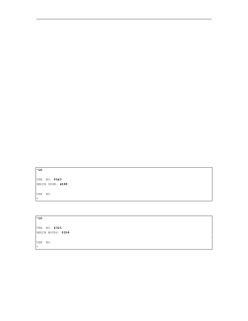 Lo - load odometer/hours | Gasboy 1000 Series FMS Operation Manual User Manual | Page 186 / 241