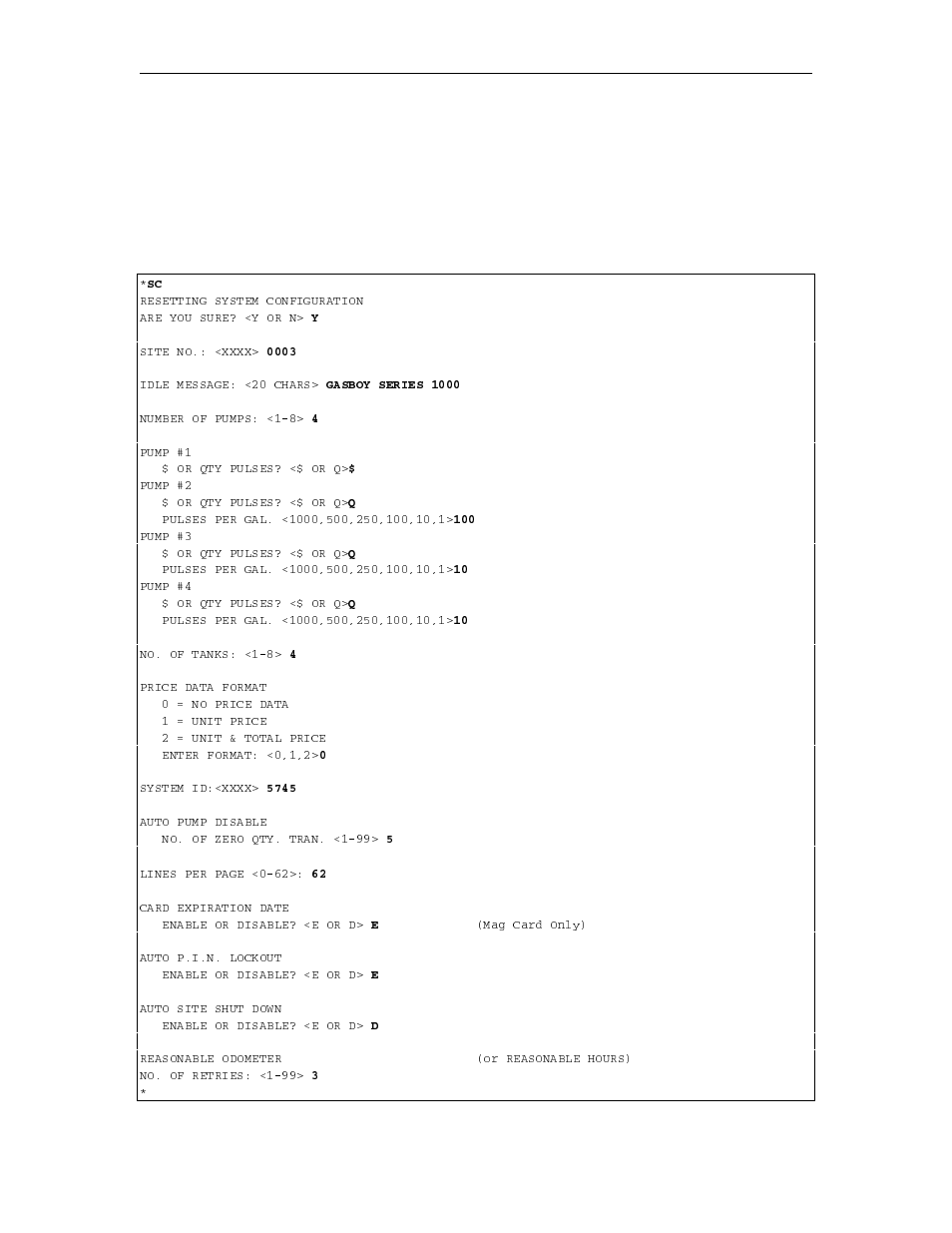 Changes in standard commands | Gasboy 1000 Series FMS Operation Manual User Manual | Page 190 / 241
