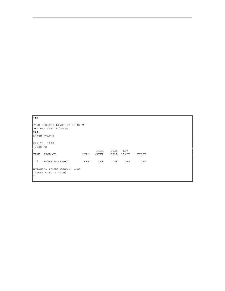 Terminate tank monitor communications link | Gasboy 1000 Series FMS Operation Manual User Manual | Page 207 / 241
