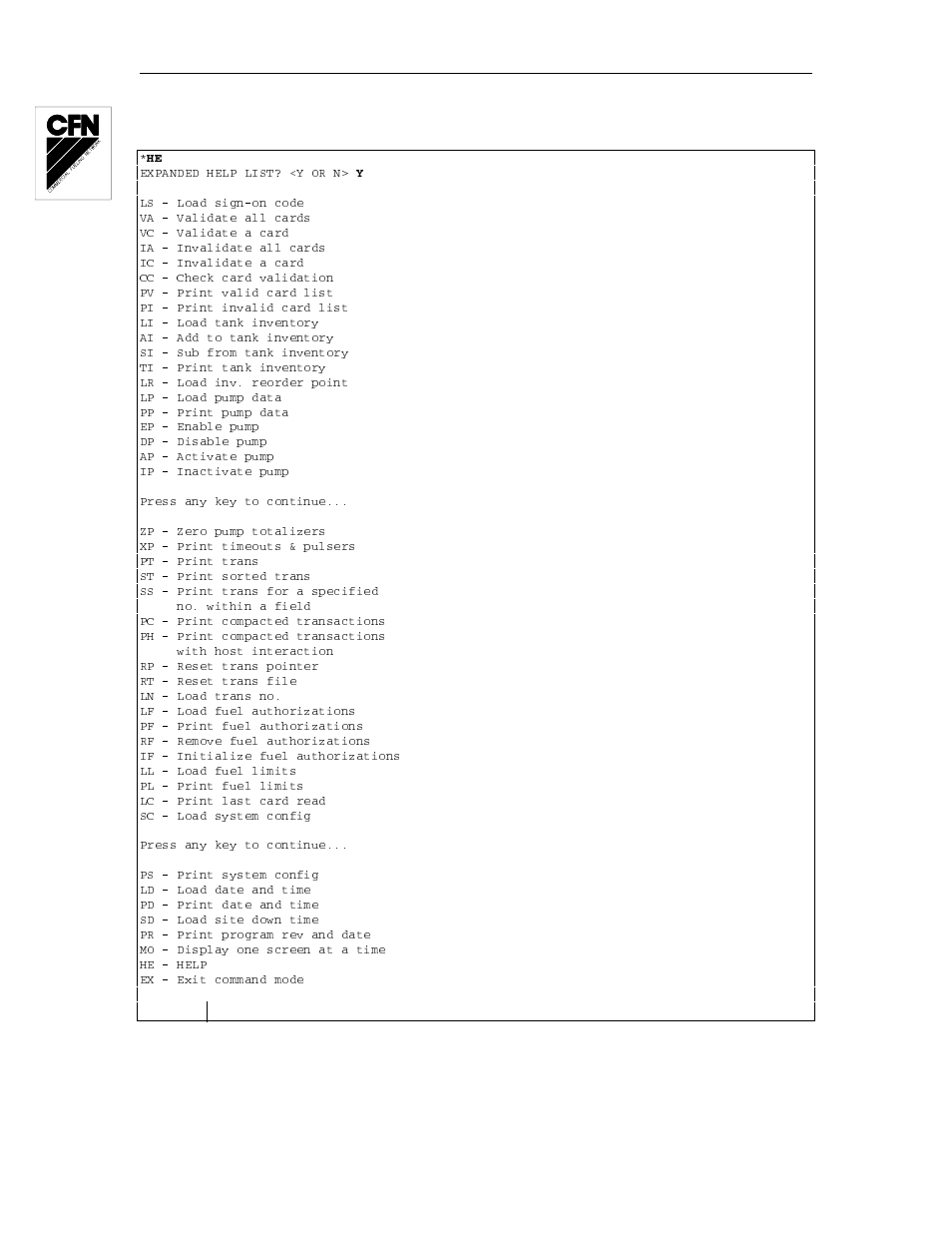 Gasboy 1000 Series FMS Operation Manual User Manual | Page 222 / 241