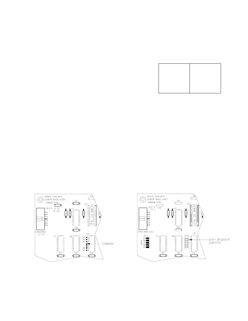 Gasboy 1000 Series Shift Register Selections User Manual | 2 pages