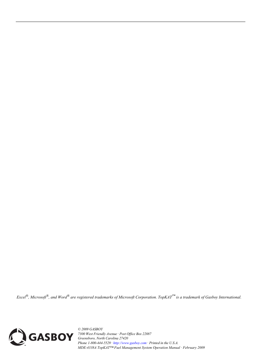 Gasboy TopKAT Operation Manual User Manual | Page 160 / 160