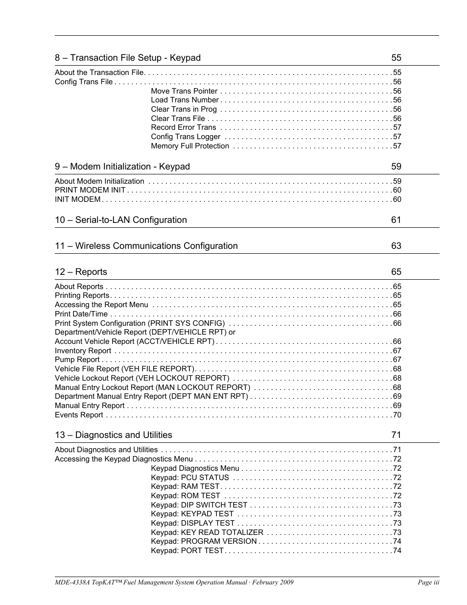 Gasboy TopKAT Operation Manual User Manual | Page 5 / 160