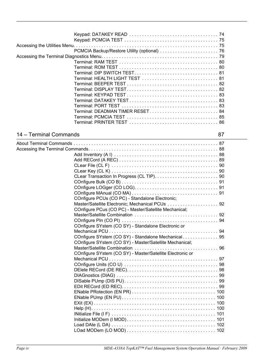 Gasboy TopKAT Operation Manual User Manual | Page 6 / 160