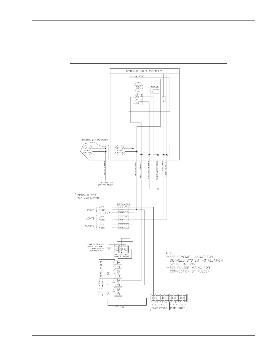 Single suction pump 115 vac/230 vac, gasboy reset | Gasboy 1000 Series Fuel Management System Installation User Manual | Page 39 / 68