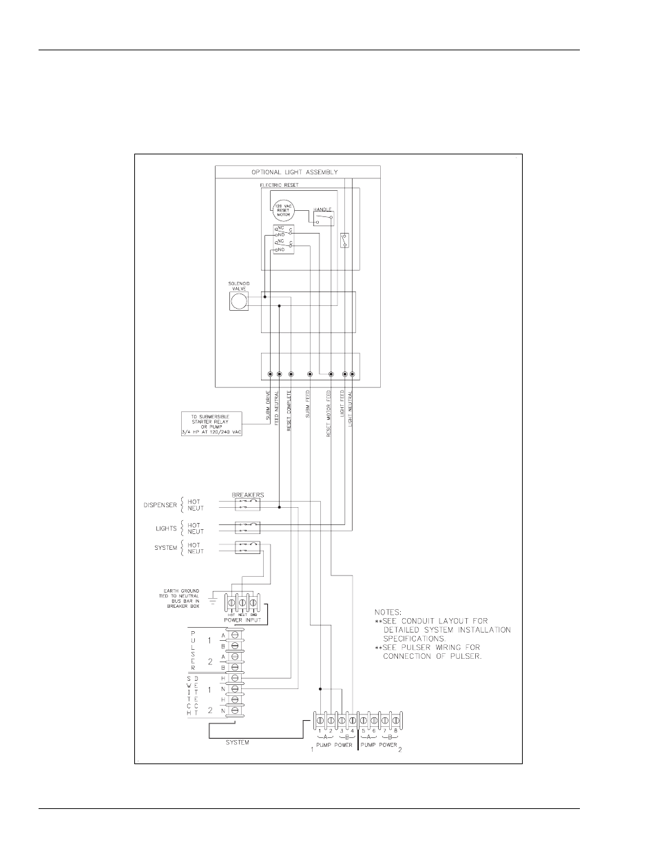 Single dispenser, gasboy reset | Gasboy 1000 Series Fuel Management System Installation User Manual | Page 42 / 68