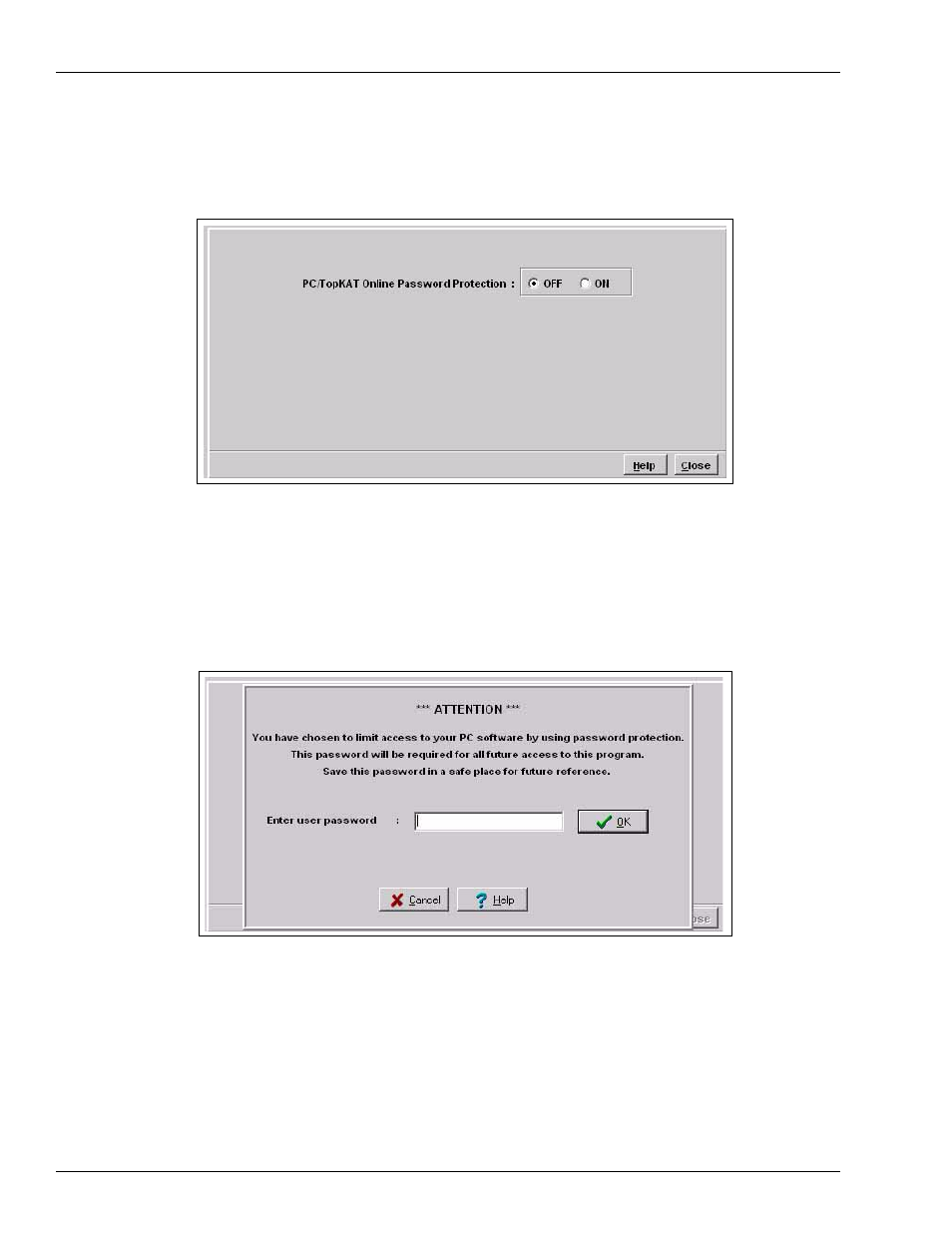 Setting up the password management system | Gasboy TopKAT Online Operation Manual User Manual | Page 32 / 70