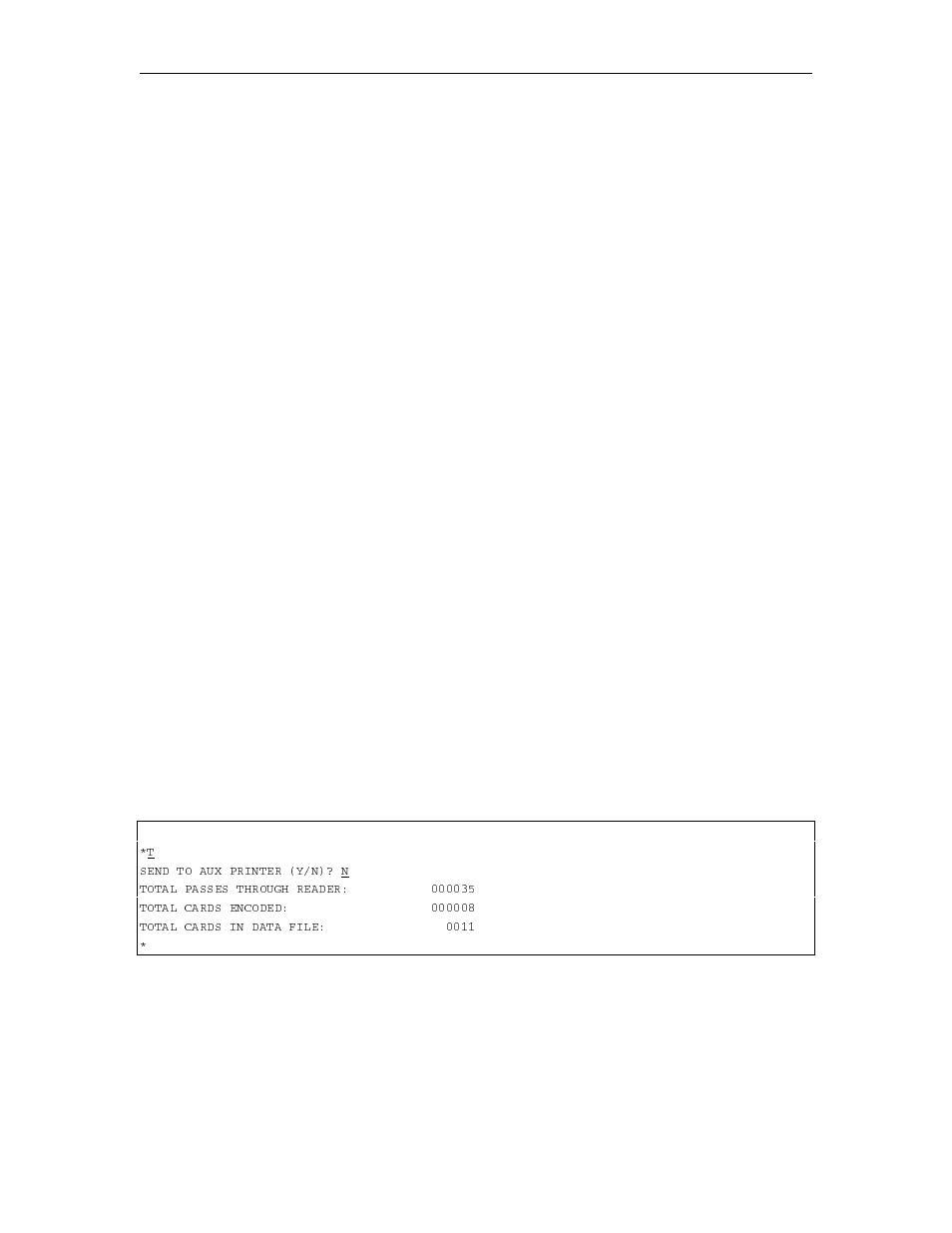 T - print card totals | Gasboy MCE300 User Manual | Page 20 / 71