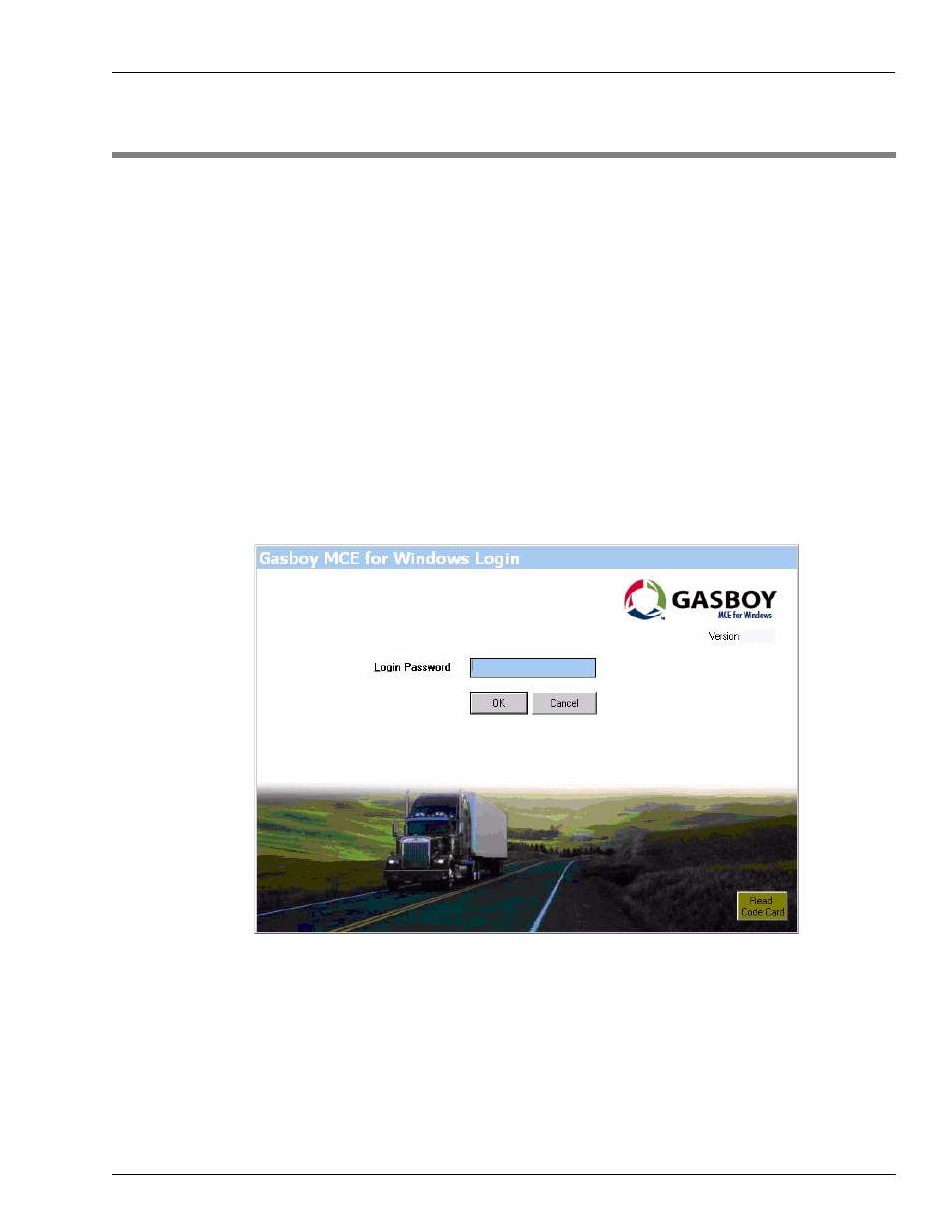 4 - working with mce, Logging on, 4 – working with mce | Logging on -1, Figure 4-1 | Gasboy Magnetic Card Encoder User Manual | Page 17 / 42