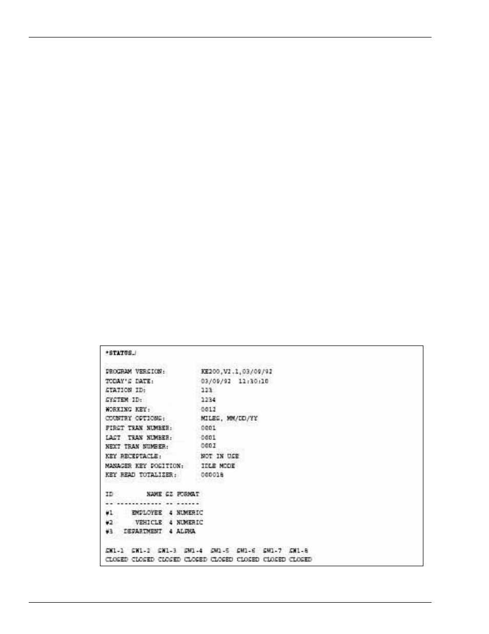 Status | Gasboy FMS KE200 User Manual | Page 66 / 96