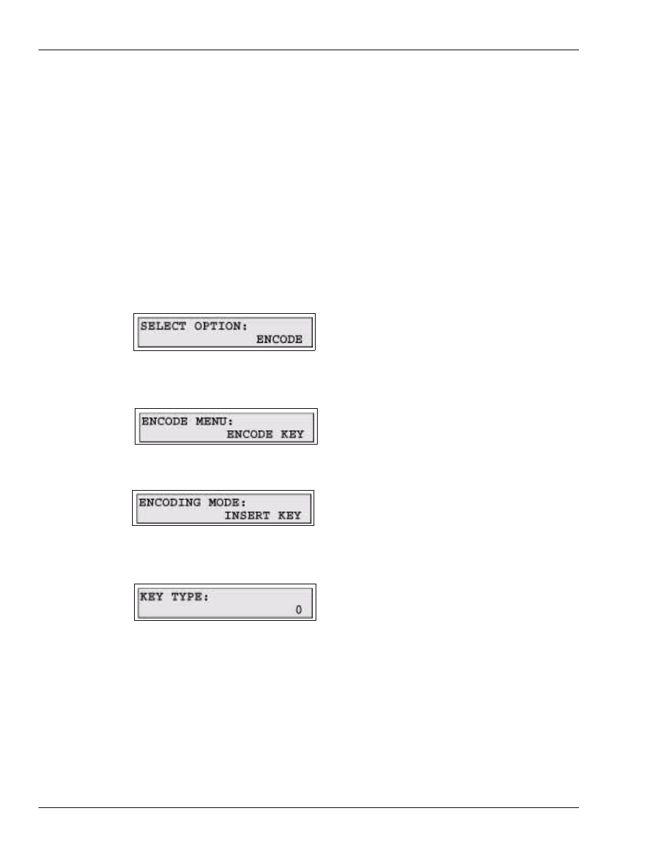 Encoding from the keypad | Gasboy FMS KE200 User Manual | Page 78 / 96