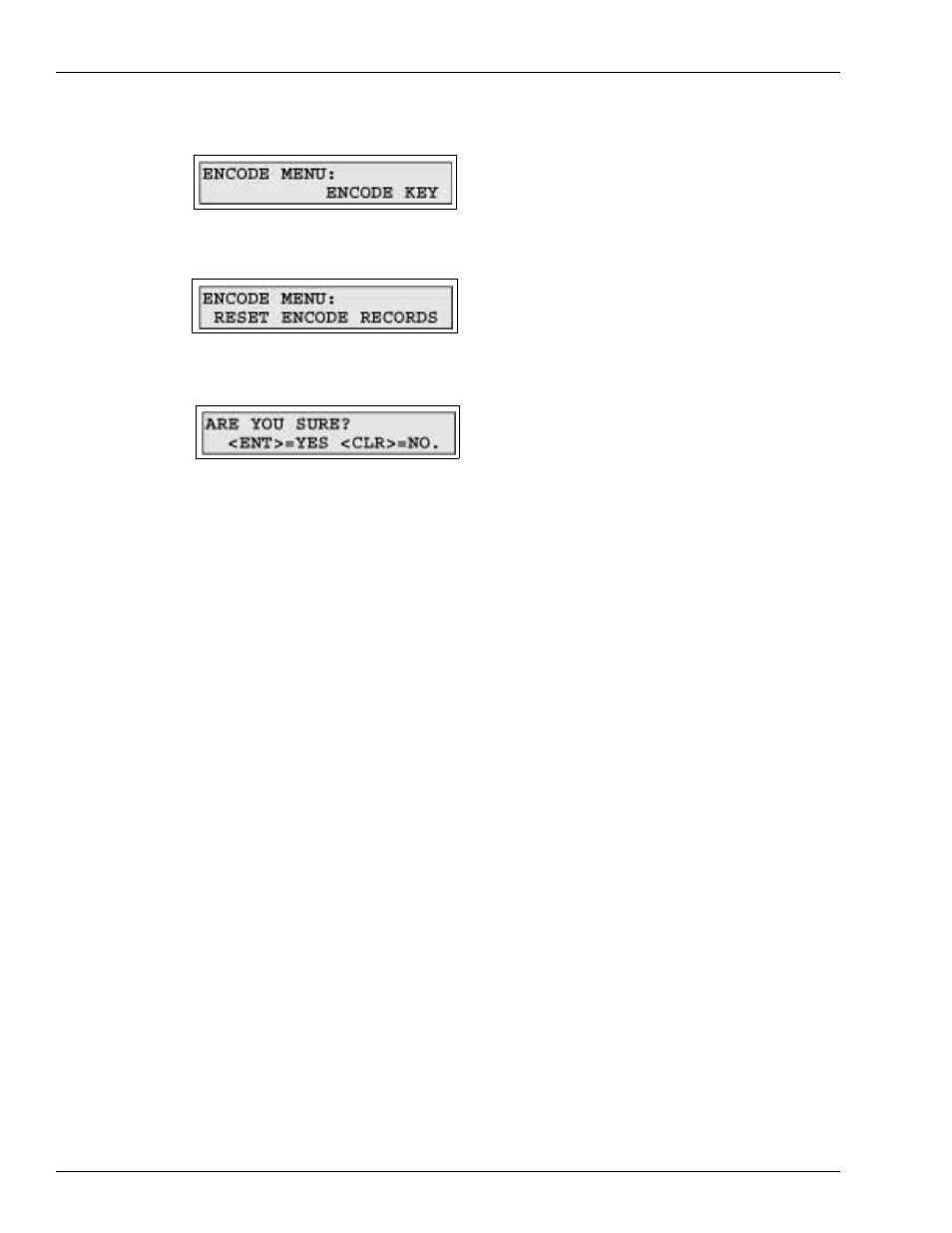 Encoding from the terminal | Gasboy FMS KE200 User Manual | Page 82 / 96