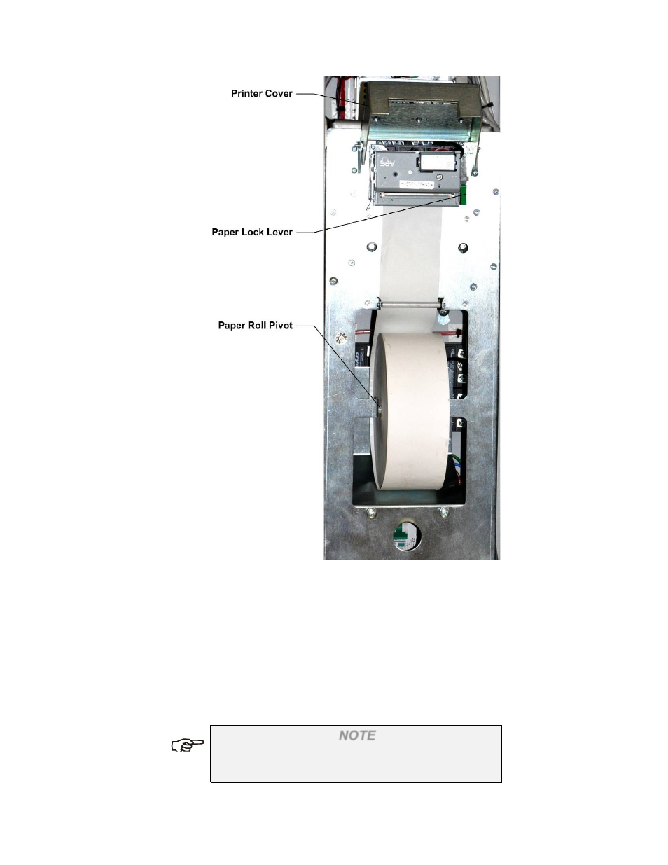 Figure 4-9. printer - paper replacement | Gasboy Islander PLUS User Manual | Page 103 / 146