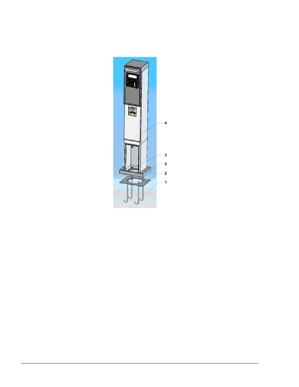 Figure 3-7 pedestal pole installation, Figure 3-7) | Gasboy Islander PLUS User Manual | Page 68 / 146