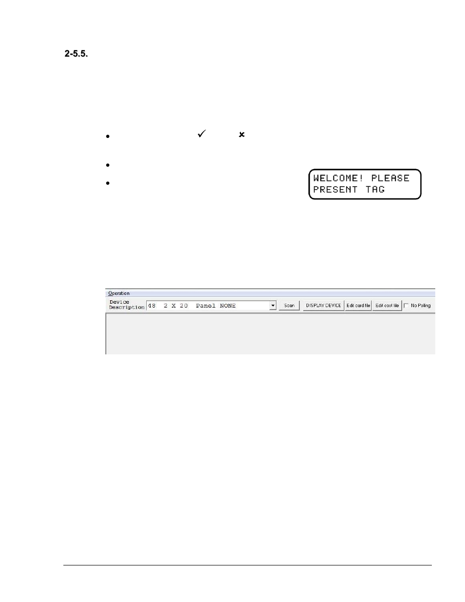 Post-installation, Checks, Programming | Reader, Address, Figure 2-6. host orpt main screen | Gasboy Tag Reader User Manual | Page 23 / 28