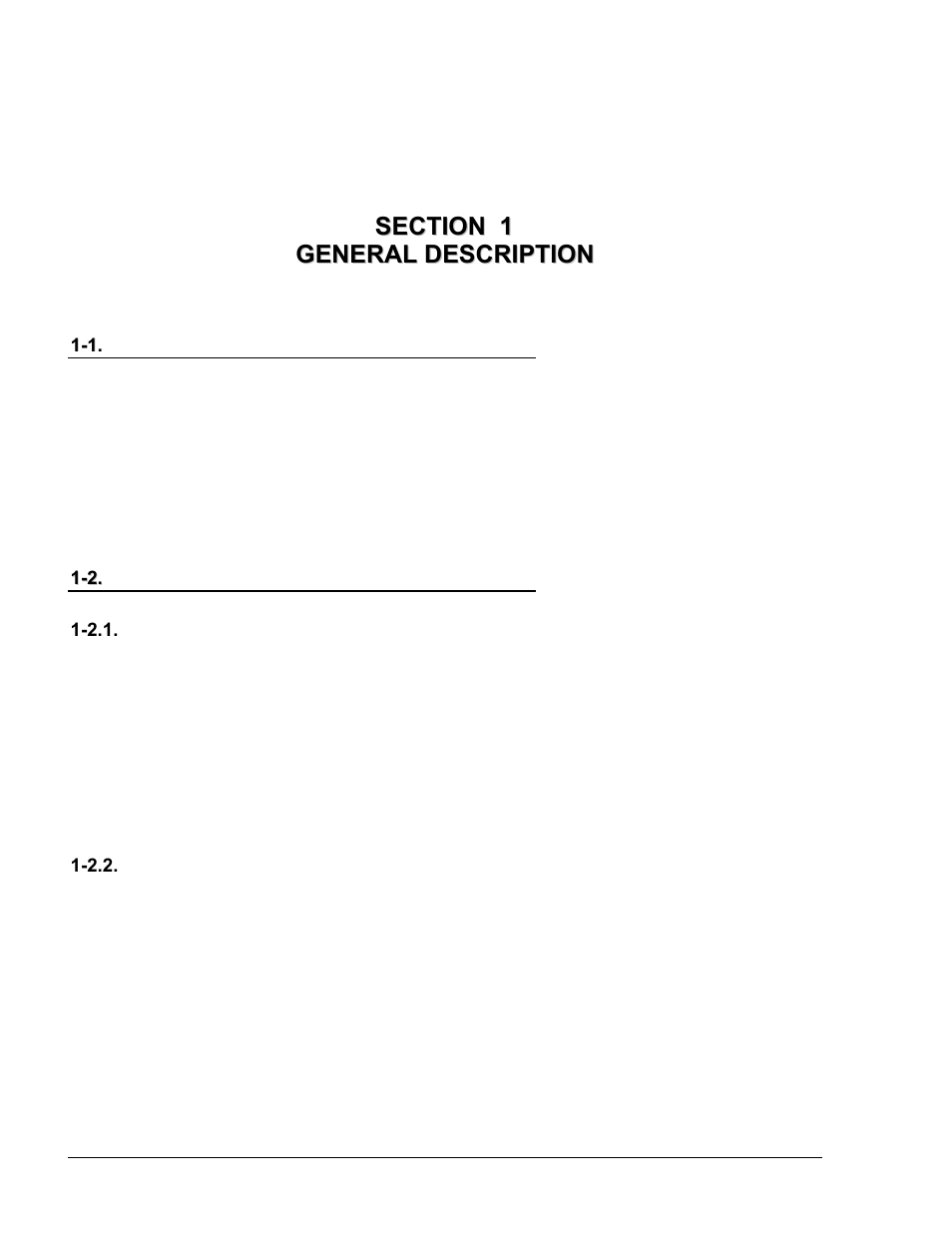 Section 1 general description, 1. scope, 2. description | 2.1. general, 2.2. description | Gasboy Tag Reader User Manual | Page 8 / 28
