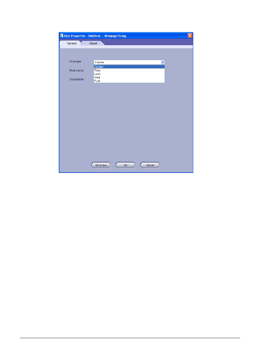 4.1.1. time range rule, Figure 5-4. rule properties screen, Figure 5-4) | Gasboy SiteOmat Users Manual User Manual | Page 52 / 148