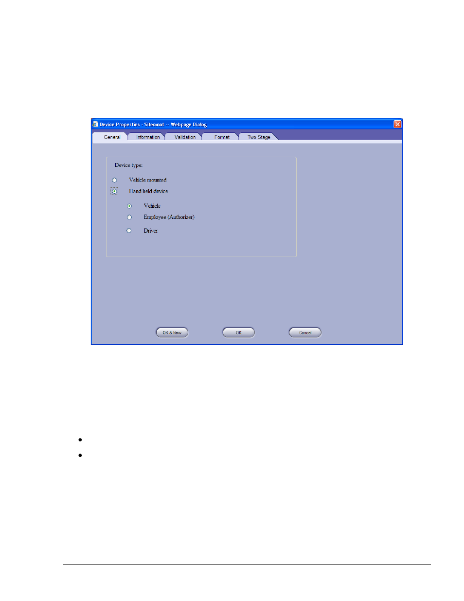 8.1. creating a new device, 8.1.1. new device – general tab | Gasboy SiteOmat Users Manual User Manual | Page 77 / 148