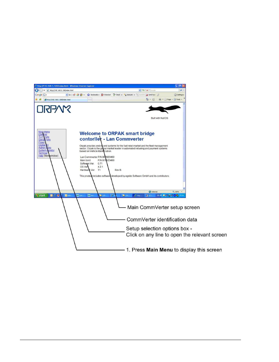 Figure 5-2. setup main screen – fields | Gasboy FuelOmat system 8 Popt Commverter User Manual | Page 104 / 129