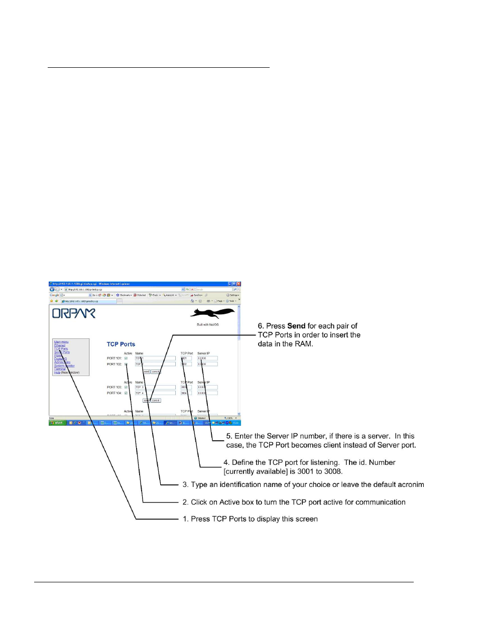 Tcp ports setup procedures, Figure 5-4. tcp ports setup screen | Gasboy FuelOmat system 8 Popt Commverter User Manual | Page 106 / 129